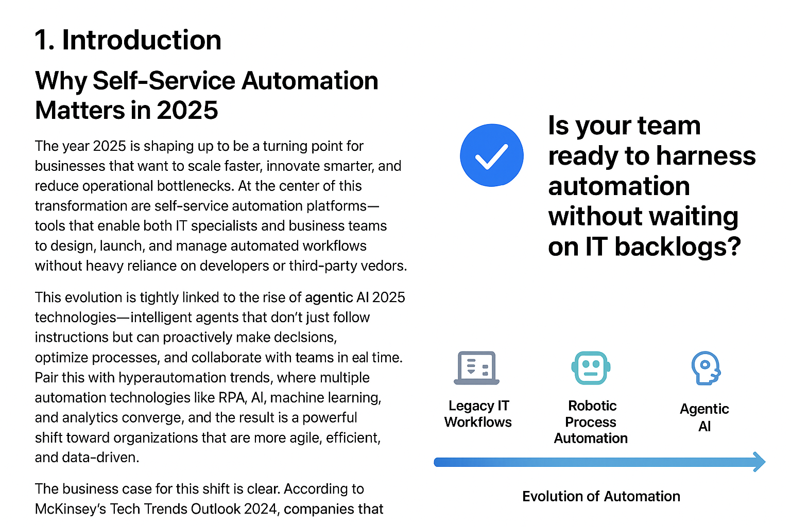 Why Self-Service Automation Matters in 2025